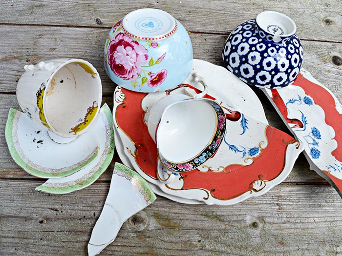 Gebroken servies